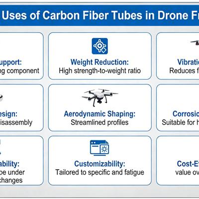 10 Common Uses of Carbon Fiber Tubes in Drone Frame Design 
