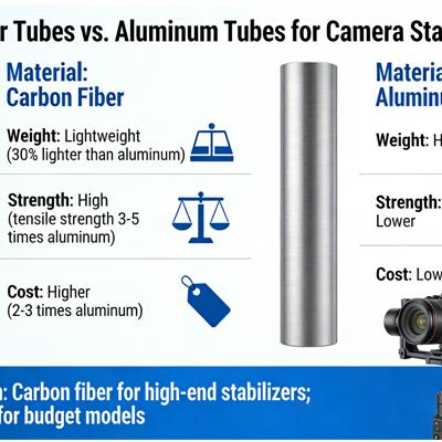 Carbon Fiber Tubes vs. Aluminum Tubes for Camera Stabilizer Arms