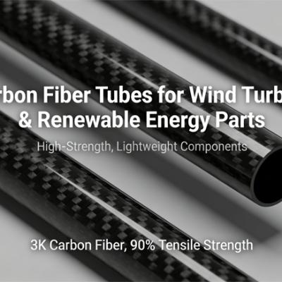 Carbon Fiber Tubes for Wind Turbine & Renewable Energy Parts 