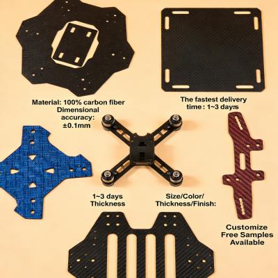 CNC Carbon Fiber Plates for Robotics, Drones and Precision Equipment