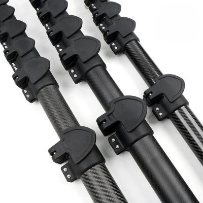 Customized Colorful Carbon fiber Pole with Telescopic 12FT-65FT Strong Carbon Fiber Telescope Extension Poles