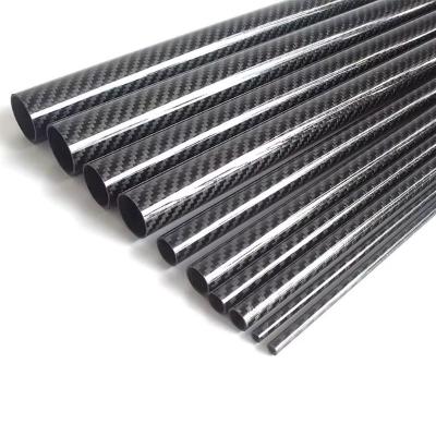 Custom carbon fiber glossy tube 3K  0.2mm0.5mm1mm2mm3mm4mm5mm 
