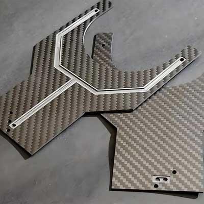 Customized Carbon Fiber CNC Plate