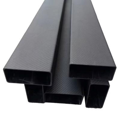High quality 3K 100% Carbon fiber square tube carbon fiber CNC tube Factory qualification guarantee