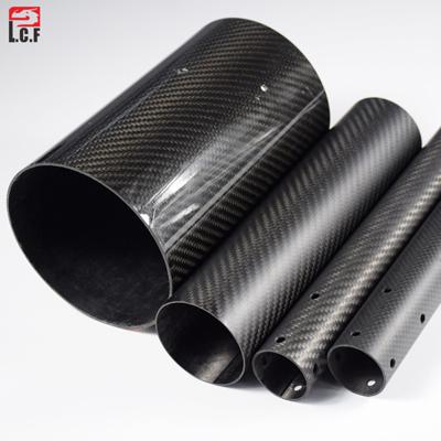 customized 3k Round carbon fiber thick-cut workpiece CNC cutting
