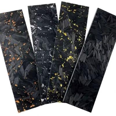 Various Color forged carbon fiber plates sheets customized forged carbon patterns with cnc machining