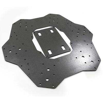 Custom carbon fiber CNC sheet in different thicknesses